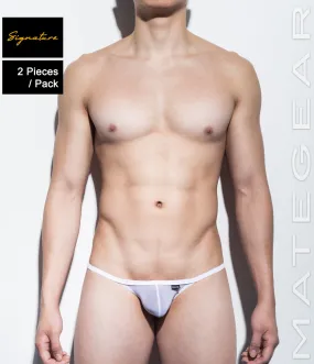 [2pc/Pack] Sexy Men's Underwear Mini Bikini Briefs - Nam Woo (Soft Thin Mesh Signature Series)