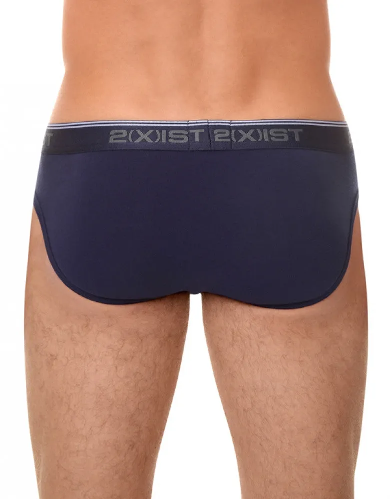 2xist Men's 3-Pack Stretch Core No-Show Brief 021320