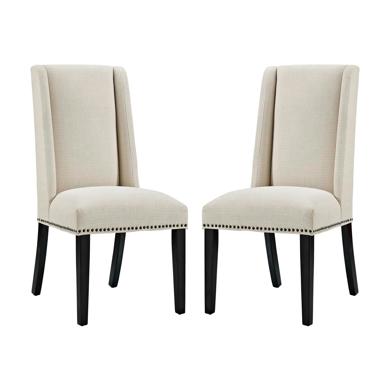 Baron Dining Chair Fabric Set of 2 by Modway