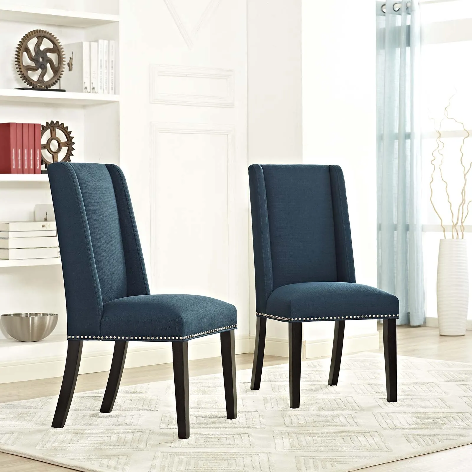 Baron Dining Chair Fabric Set of 2 by Modway