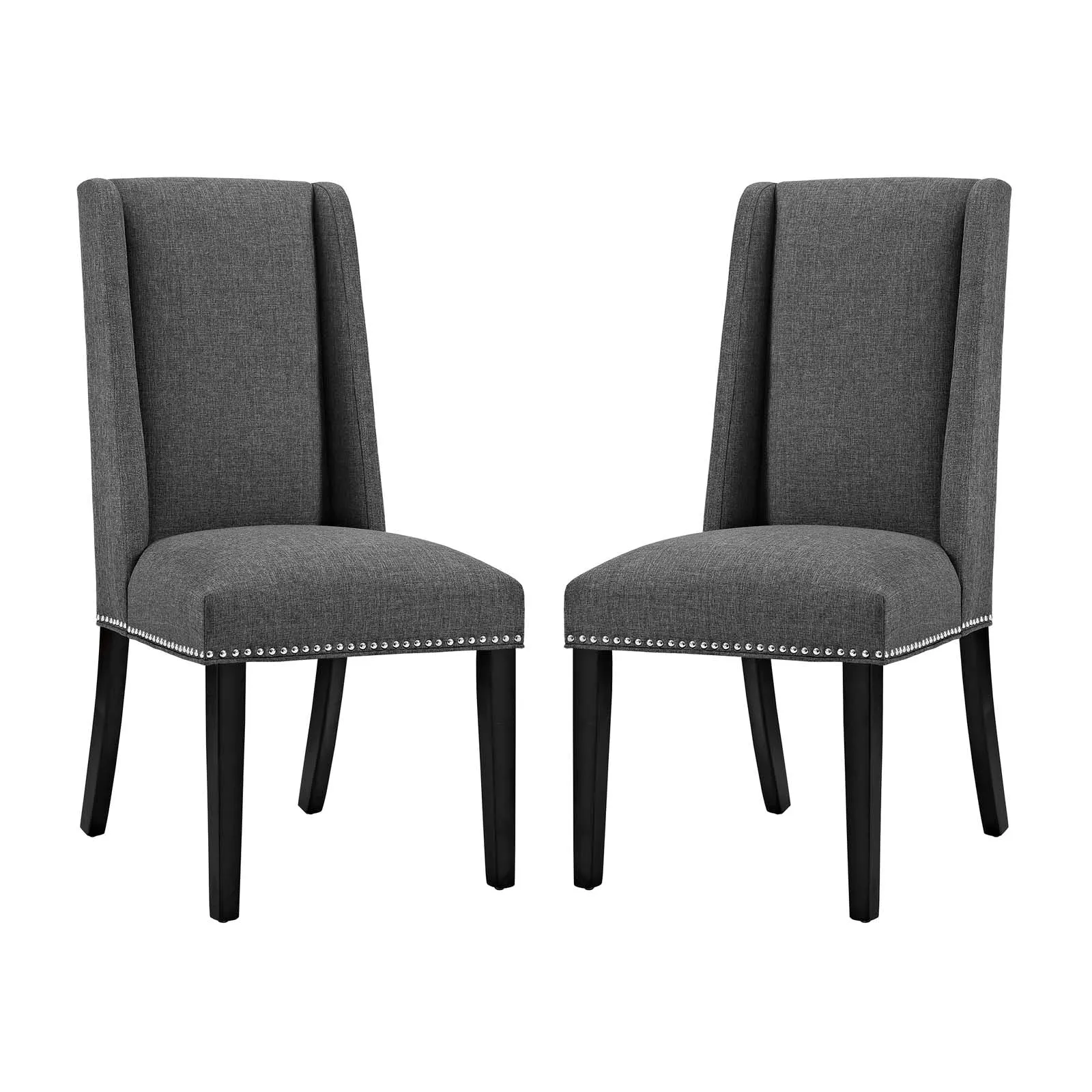 Baron Dining Chair Fabric Set of 2 by Modway