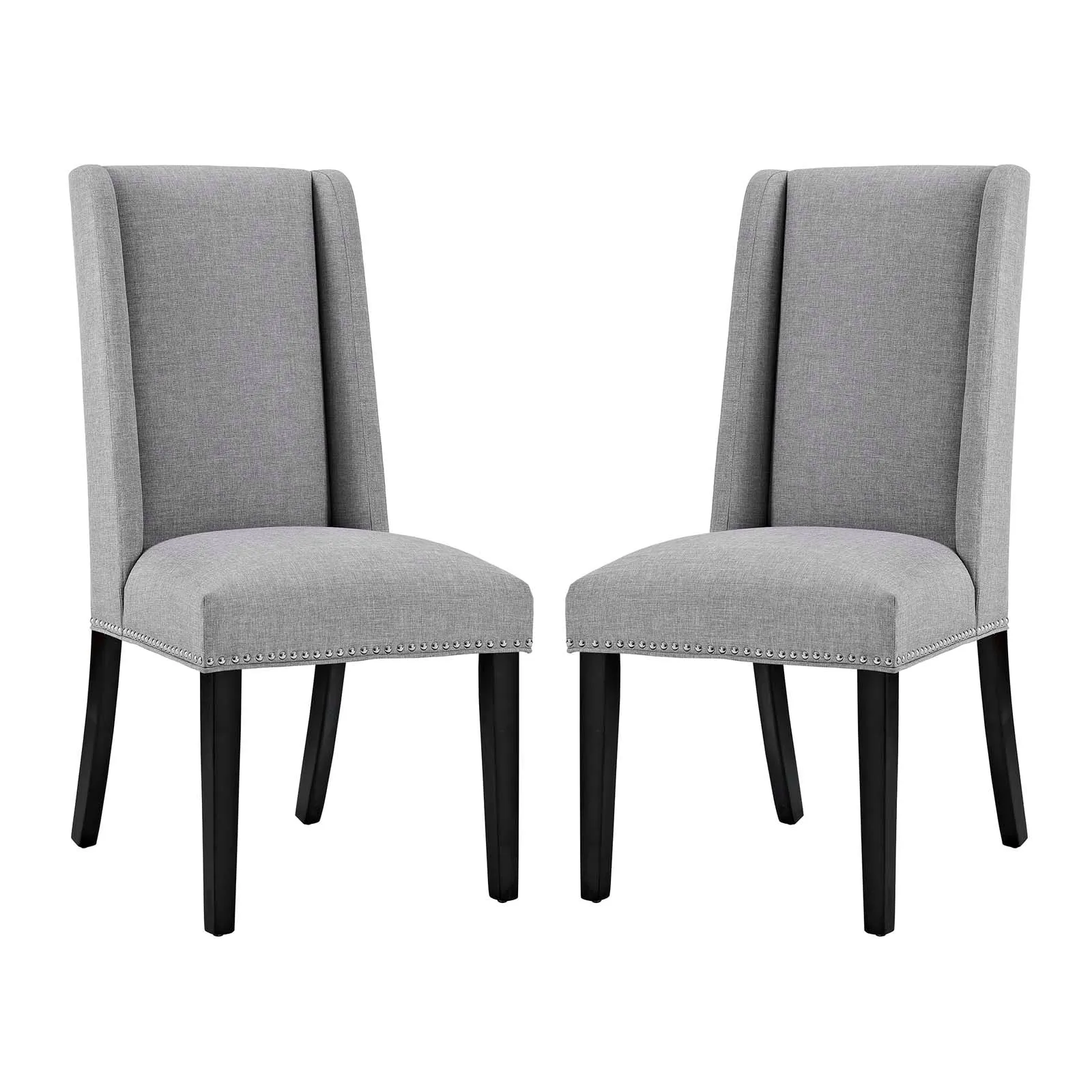 Baron Dining Chair Fabric Set of 2 by Modway