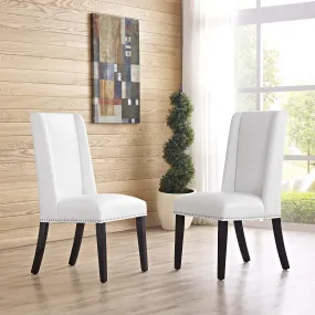 Baron Dining Chair Vinyl Set of 2 by Modway