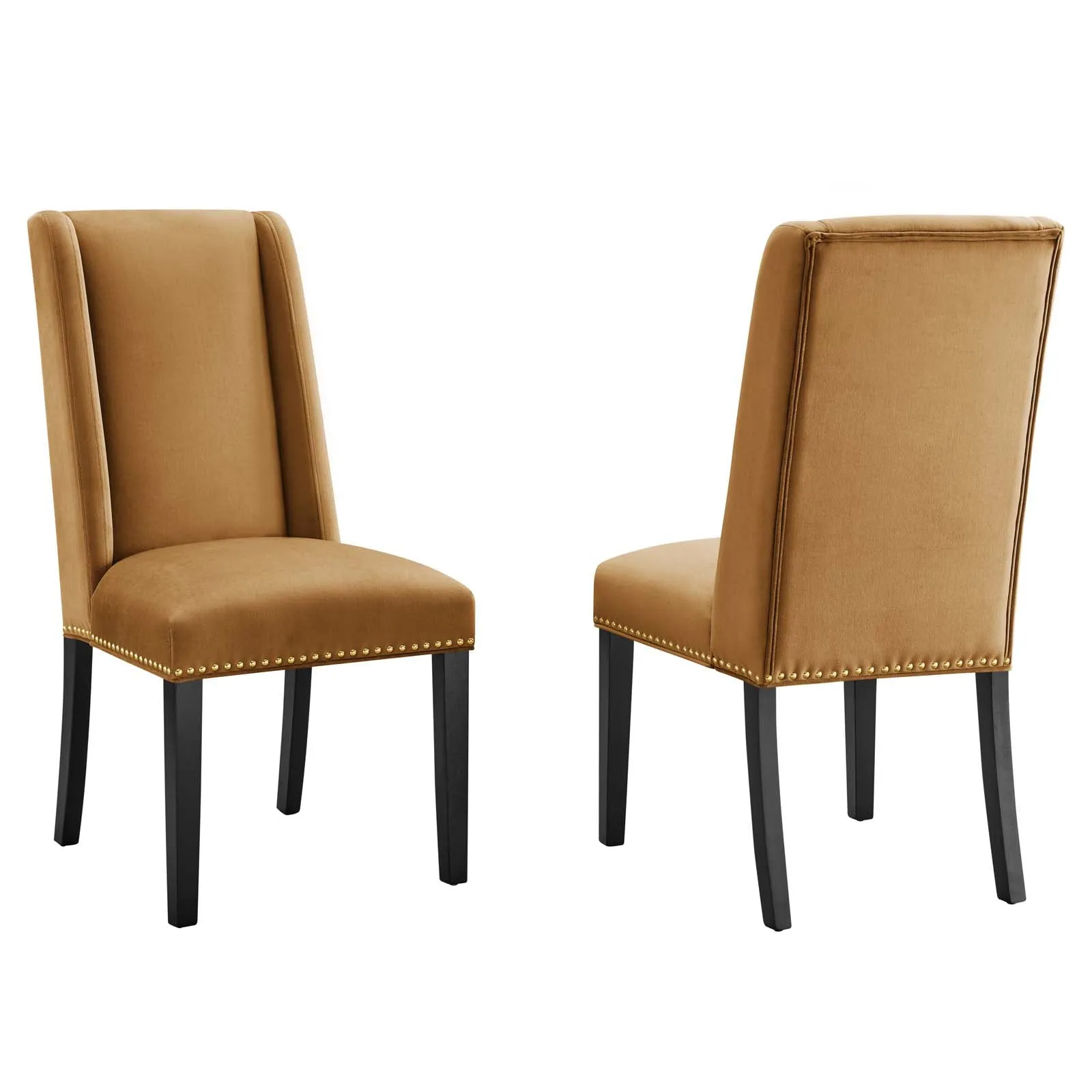 Baron Performance Velvet Dining Chairs - Set of 2 by Modway