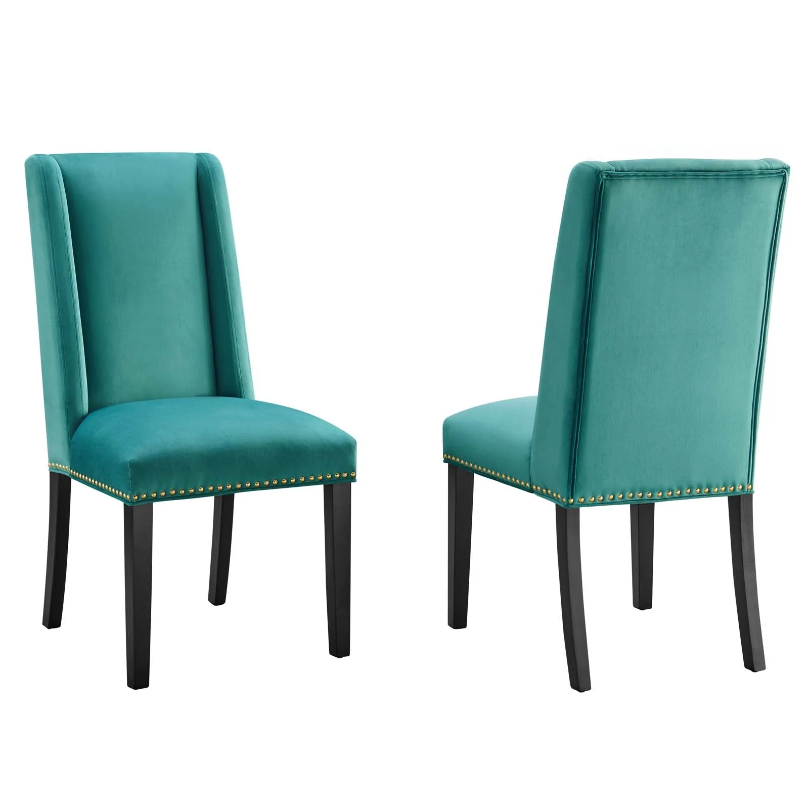 Baron Performance Velvet Dining Chairs - Set of 2 by Modway