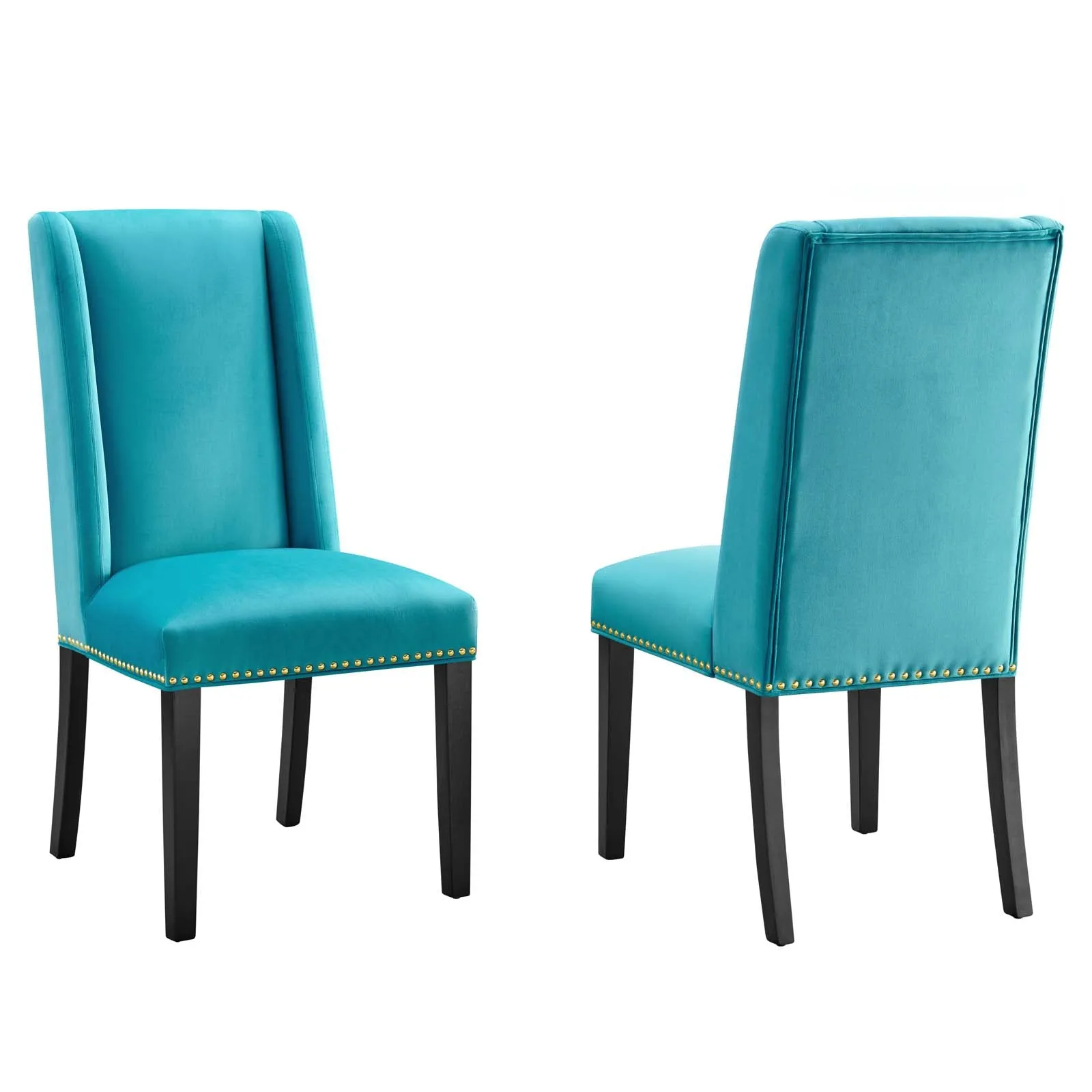 Baron Performance Velvet Dining Chairs - Set of 2 by Modway