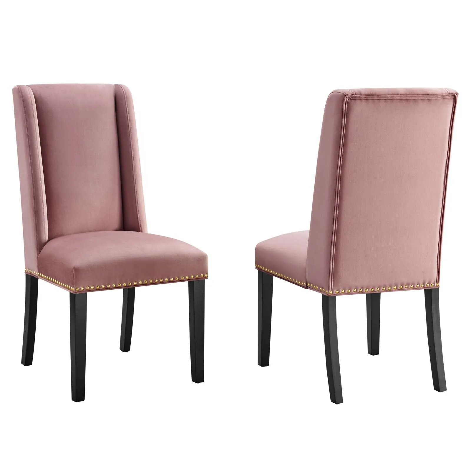 Baron Performance Velvet Dining Chairs - Set of 2 by Modway