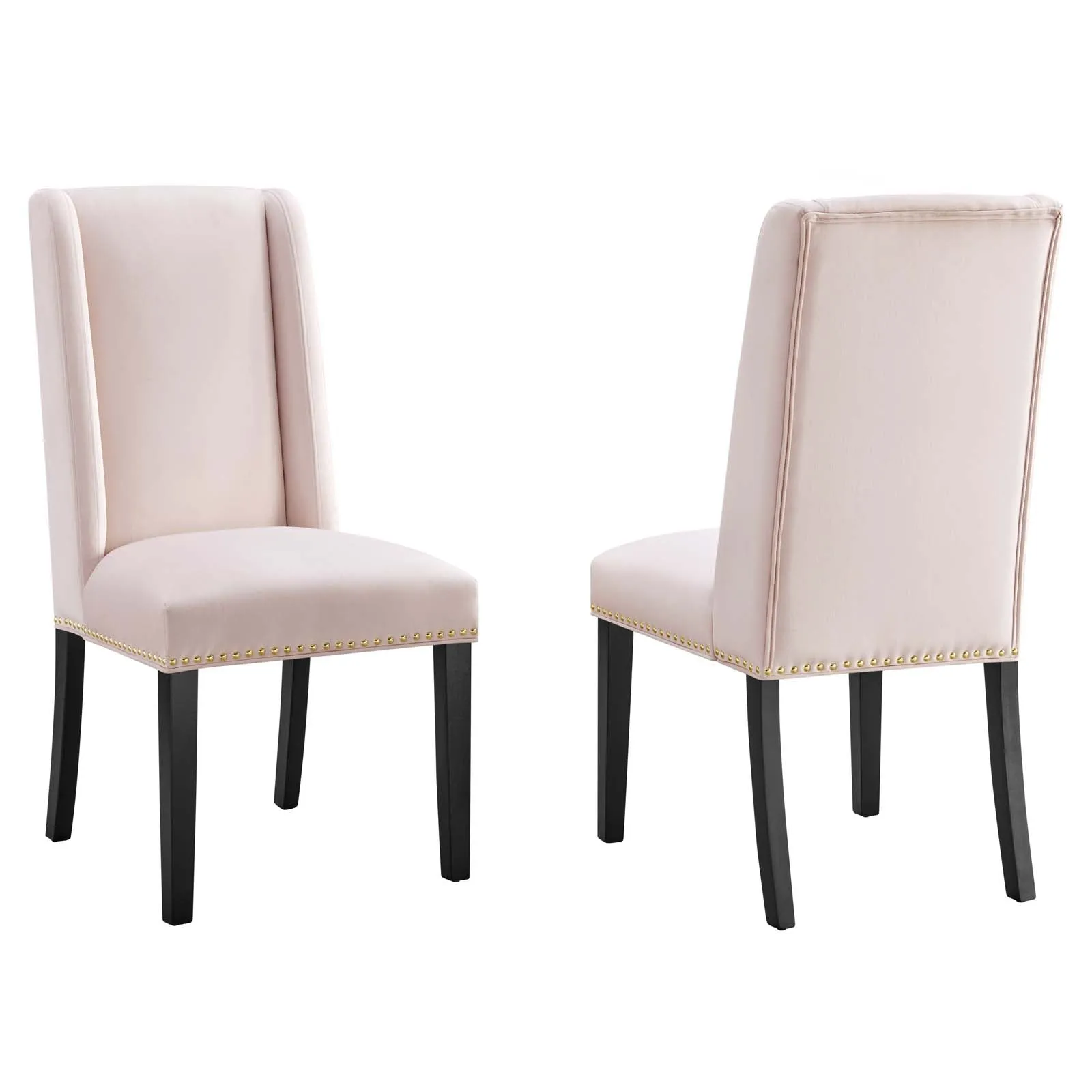 Baron Performance Velvet Dining Chairs - Set of 2 by Modway