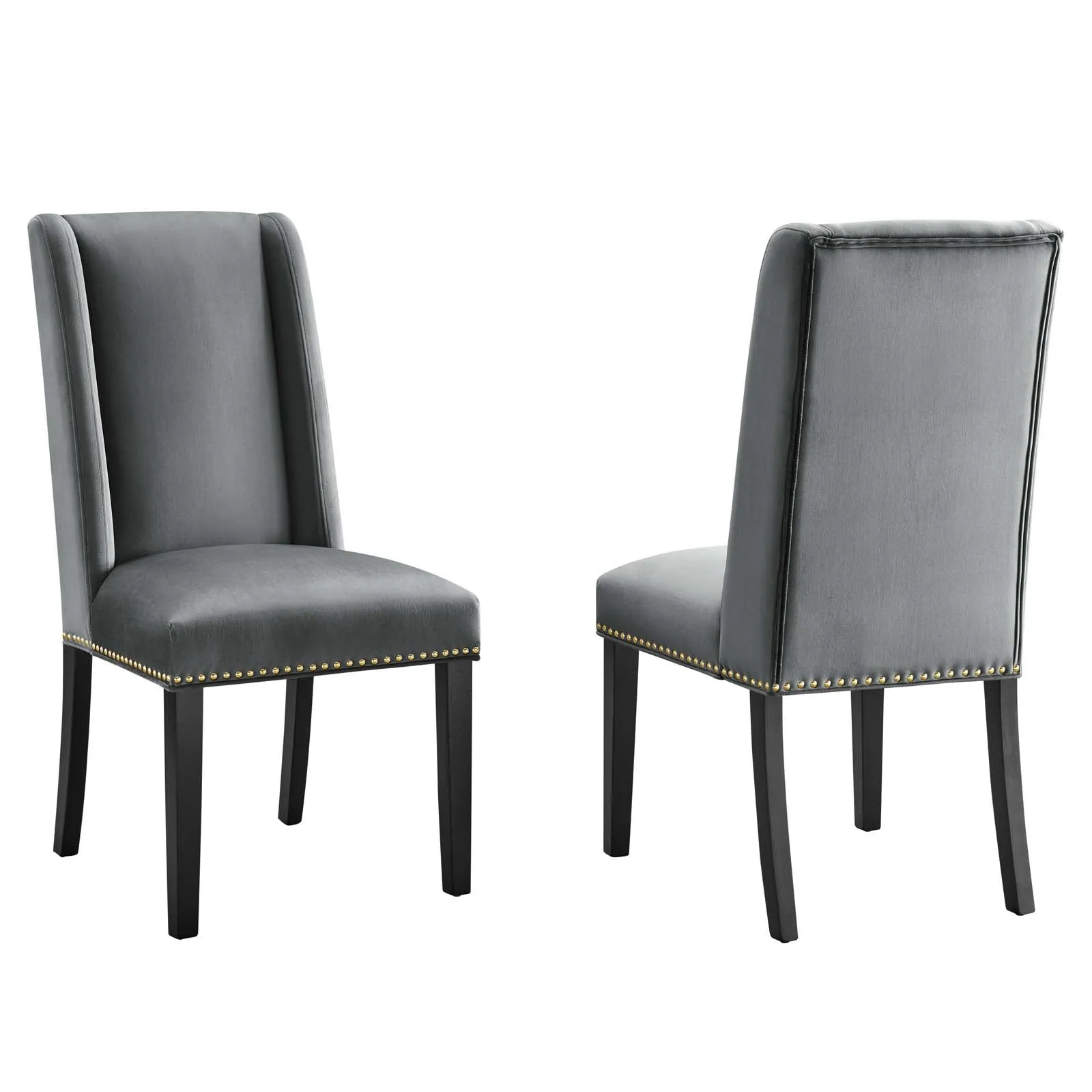 Baron Performance Velvet Dining Chairs - Set of 2 by Modway