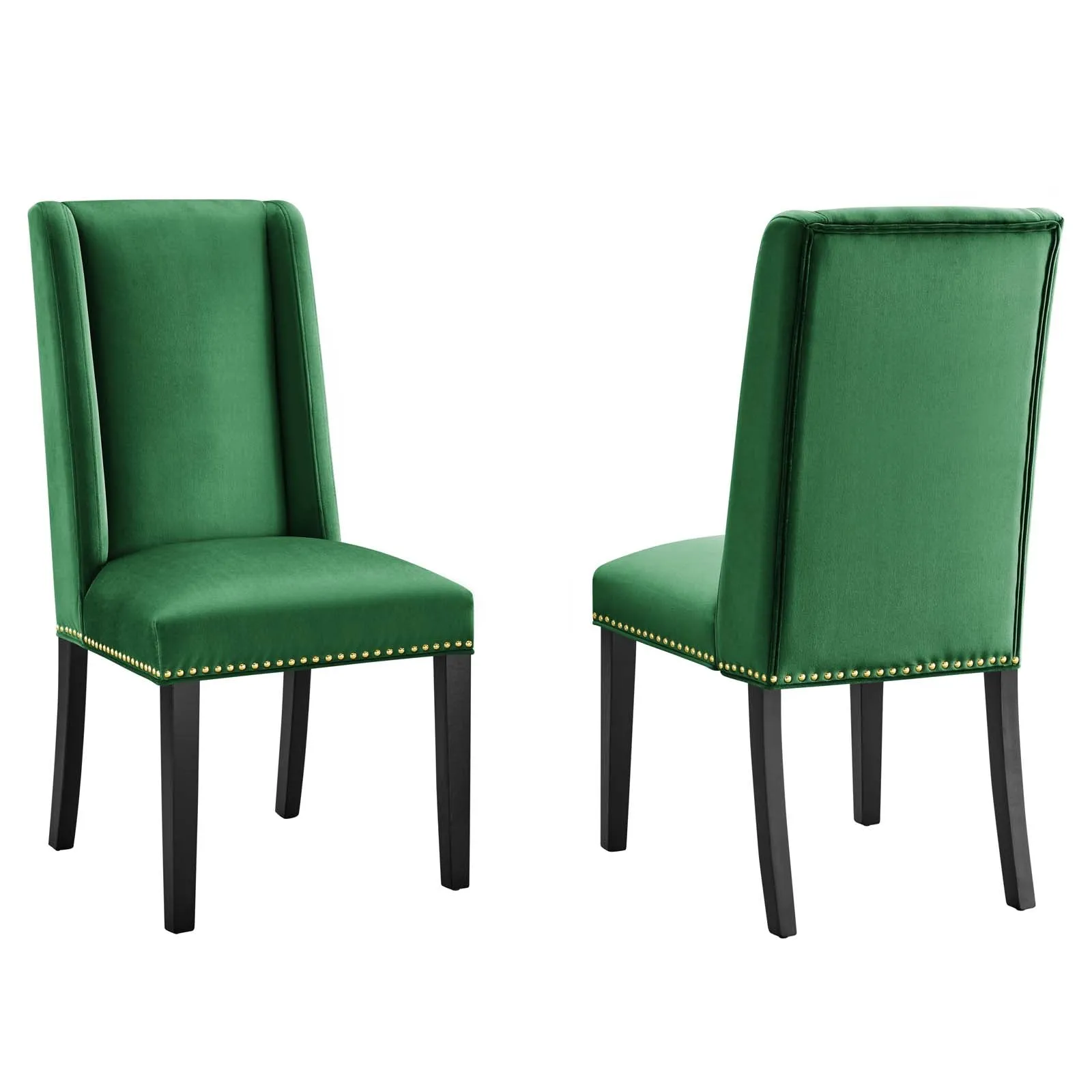 Baron Performance Velvet Dining Chairs - Set of 2 by Modway