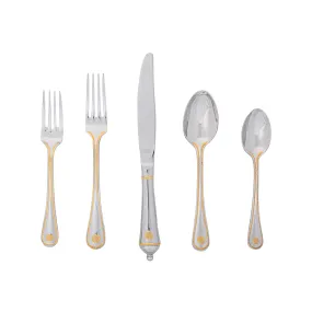 Berry & Thread 5pc Place Setting - Polished with Gold