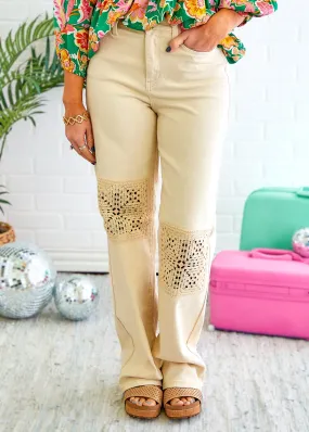 Cassia Crocheted Jeans by Judy Blue - FINAL SALE