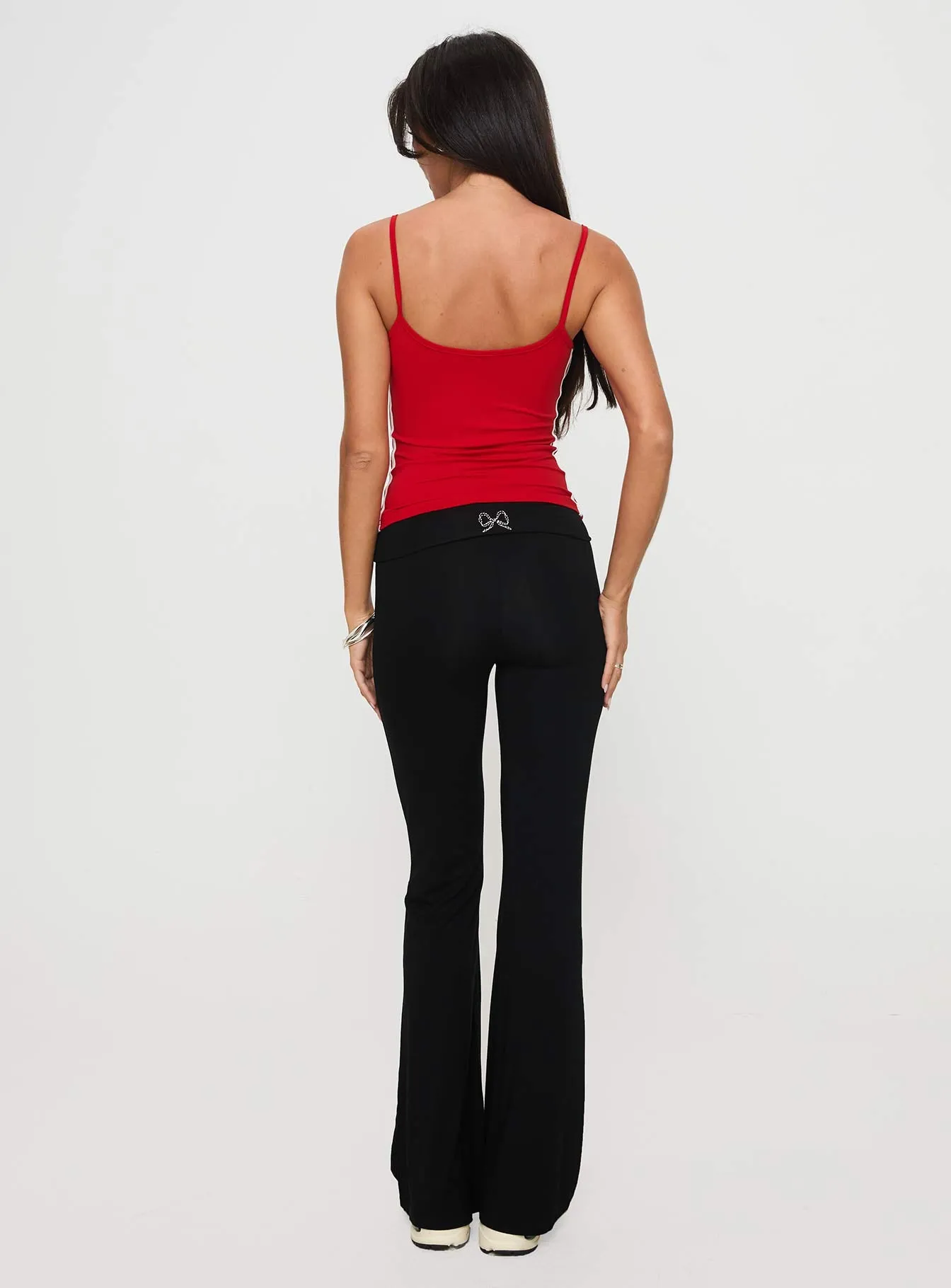 Cherize Ribbon Stitch Pant Black