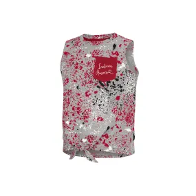 Girls Indiana Hoosiers Splatter Tie Tank Top