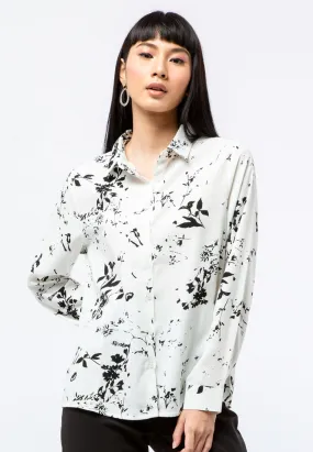 Long Sleeves Printed Blouse