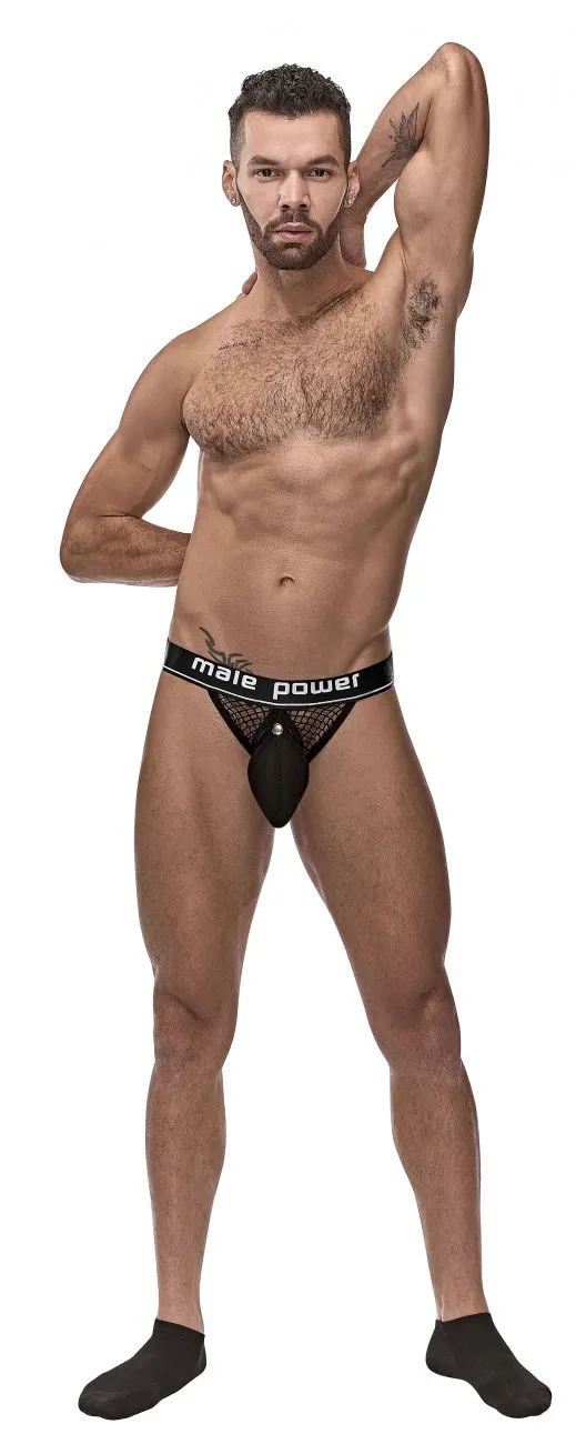 Male Power 346-260 Cockpit C-Ring Jockstrap Black