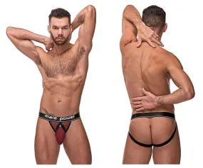 Male Power 346-260 Cockpit C-Ring Jockstrap Burgundy