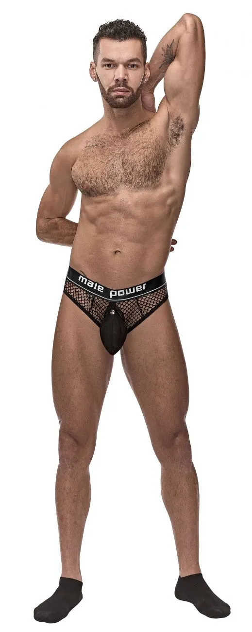 Male Power 410-260 Cockpit C-Ring Thong Black