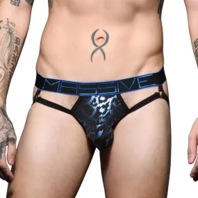 Mens Andrew Christian Massive Night Leopard Ring Back Jock Thong