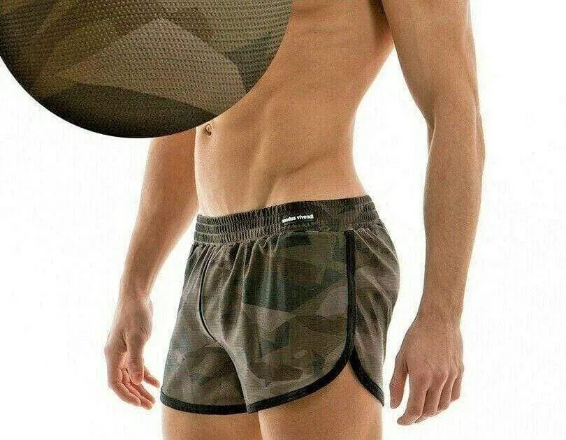 Modus Vivendi Swimwear Jogging Cut Camo Swim-Short Khaki S1722 145