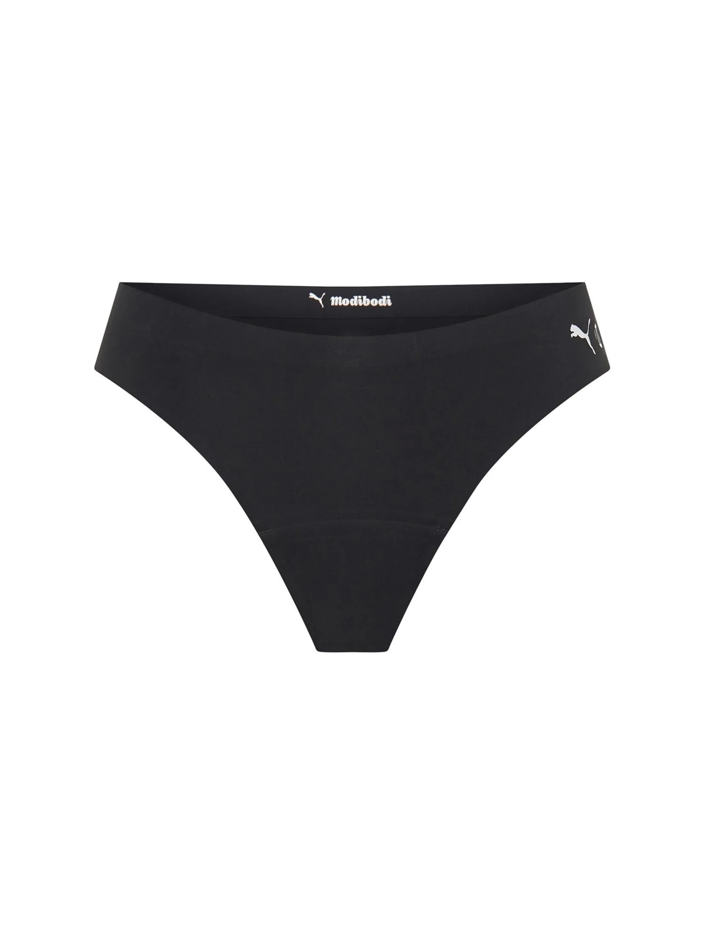 Puma X Modibodi Seamfree Active Thong Light-Moderate Onyx Grey